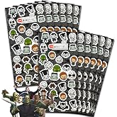 Universal Monsters Stickers Party Favors for Boys & Girls 12 Pack Bundle | Horror Movie Sticker Sheets for Kids Birthday Party Goodie Bags, Halloween Trick or Treat Hand Outs - Monsters Party Supplies
