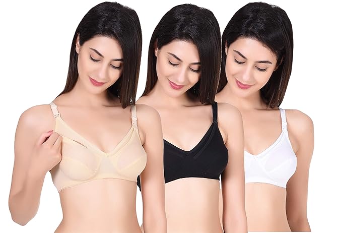 Comfort Easy Feeding Maternity Bra Pack of 3