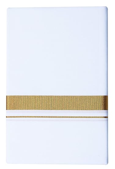 Men's Pure Cotton Dhoti's (106_White_3.60M)