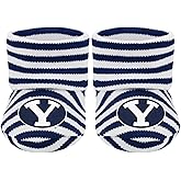 Creative Knitwear College Baby Striped Bootie Sock - Team Logo, Multiple Colors, Unisex (Newborn - 6 Months)