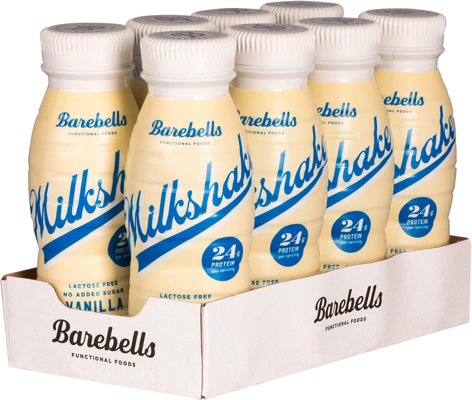 Barebells Protein Shake - 24g High Protein Milkshake, Lactose-Free, Ready to Drink, Low Carb - 8x330ml (Vanilla Flavour) - Image 4