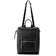 The Sak Loyola Convertible Backpack in Leather, Adjustable Convertible Strap, Black