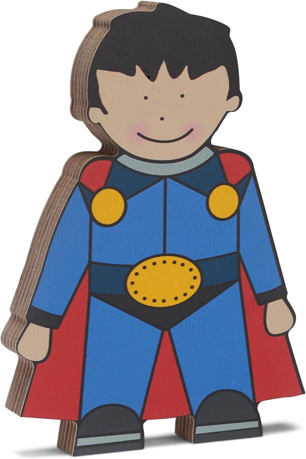 Storklings Superhero kids bedroom shelf decoration freestanding wooden decorative shelfie