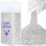 Hemway Glitter Shaker Silver 130g Chunky Glitter for Resin Epoxy Craft