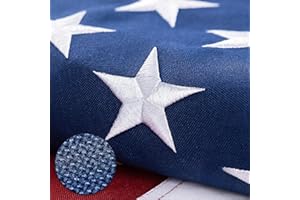 DANF FLAG American Flag 4x6 Ft TearProof Series for Outside, Longest Lasting, Super Tough Fade Resistant Spun Polyester, High Wind US Outdoor USA Flags Embroidered Stars, Sewn Stripes, Brass Grommets