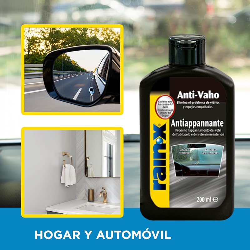 Tratamento antiembaçante rain-x 26021, fabricado na espanha, pára-brisa do carro, luas, espelhos, óculos, óculos, 200ml