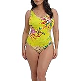 Fantasie Swim Women's Cala Macarella Underwire V-Neck Swimsuit with Adjustable Leg