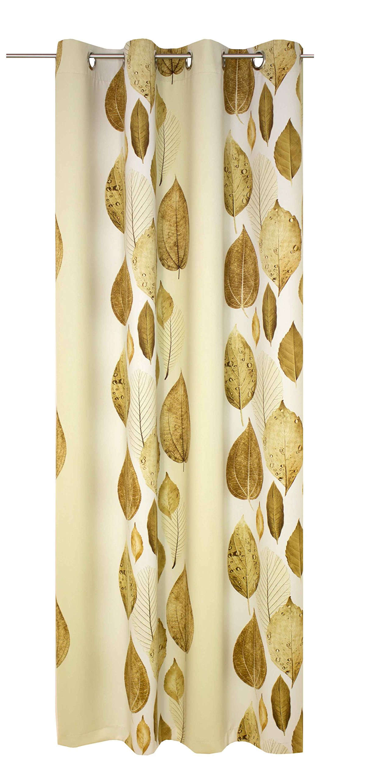 Wirth Marek Do Curtain with Eyelets – Polyester, Brown, 245 x 145 cm