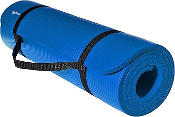 Amazon.com: AmazonBasics Estera para yoga y ejercicio de 1/2 ...