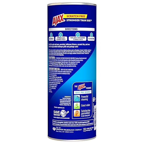 AJAX POWDER CLEANSER WITH BLEACH – 21 OUNCE