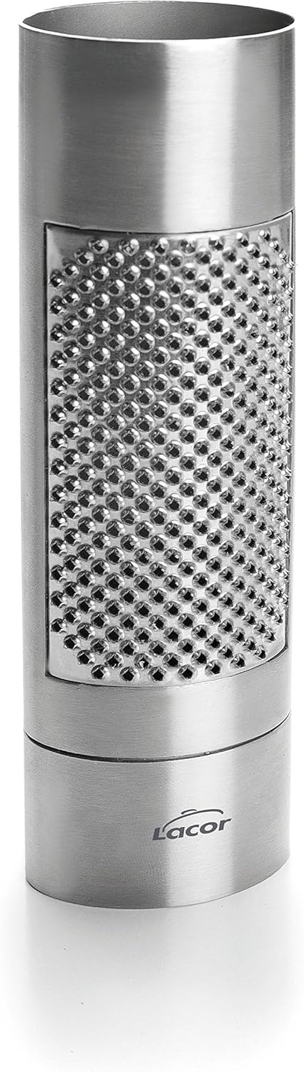 Lacor 67031 Muskatreibe, Edelstahl, grau, 15 x 4,5 x 3 cm