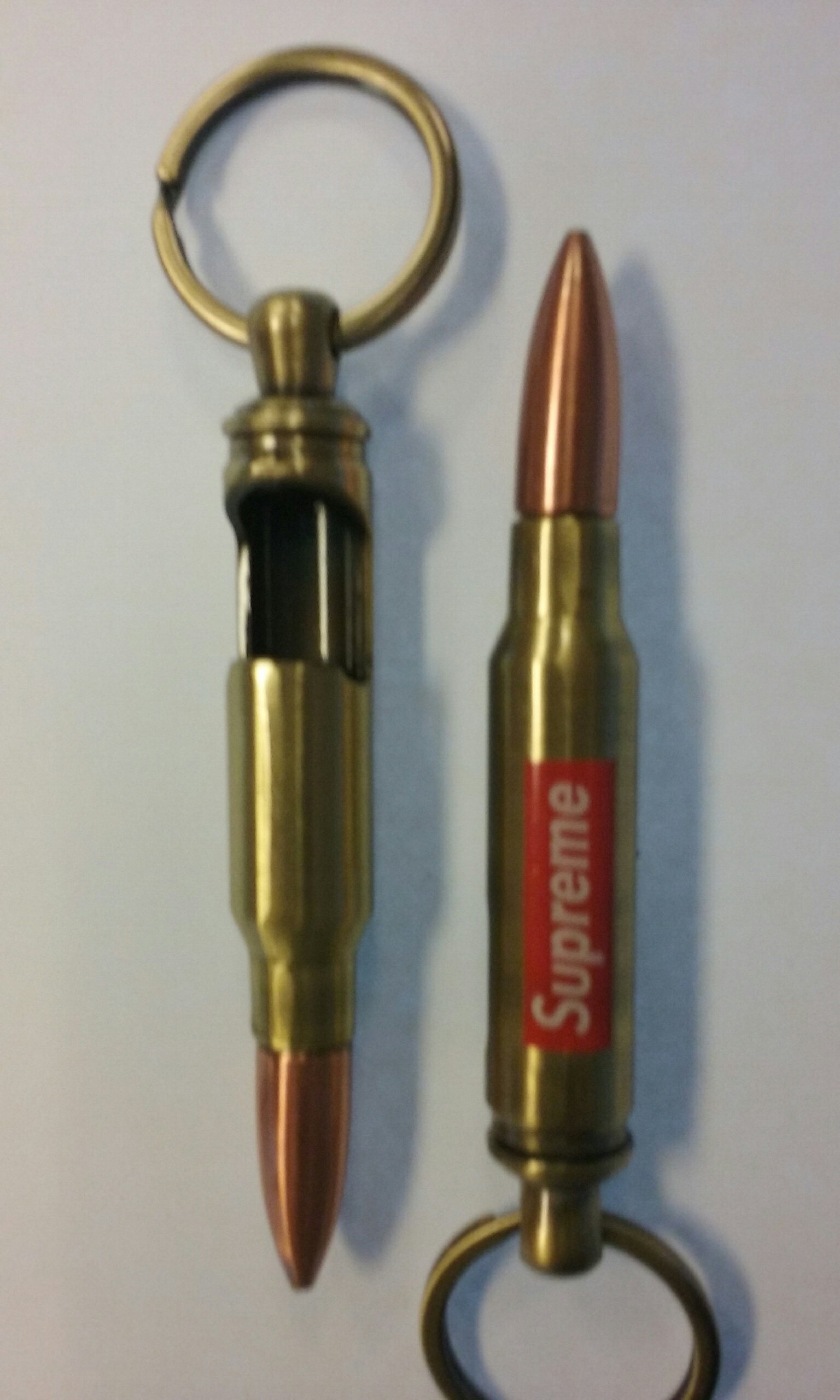 supreme bullet keychain