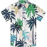 Blueleaf Boys Hawaiian Shirt Short Sleeve Casual Button Down Beach Aloha Shirt Kids Summer Hawaii Shirts 5-14 Years