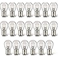 Meonum 20 Pack 1157 Bulbs Long Life 1157 Light Bulb Replacement 12V 21W/5W Tail light Turn Signal Brake Light Bulb Bulk Compatible with 7528 2357 2057 1016 1034 1076 for Marker Tail Running Parking