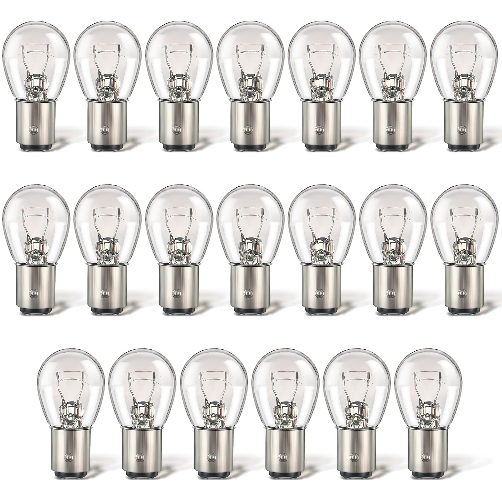 Photo 1 of Meonum 20 Pack 1157 Bulbs Light Long Life Replacement 12V 21W/5W Tail Turn Signal Brake Light Bulb Bulk Compatible with 7528 2357 2057 1016 1034 1076 for Marker Tail Running Parking