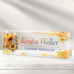 Custom Office Name Plate for Desk - Desk Name Plate