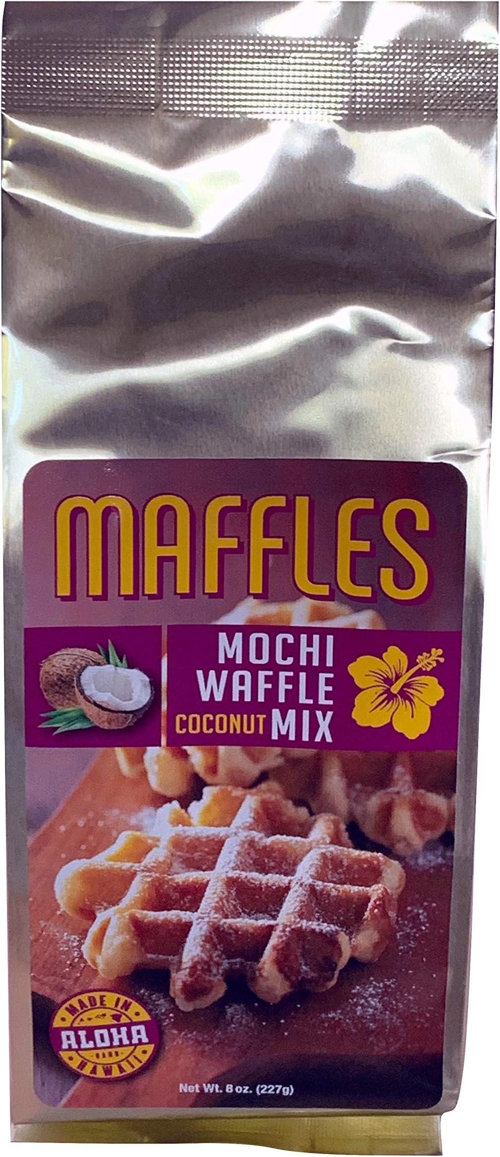 Maffles Mochi Waffle Pancake Mix from Hawaii (Coconut, 8 Ounce)