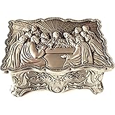 elegantmedical Last Supper Rosary Necklace Eucharistic box Catholic Christian Roman rosary case Jewellery GIFT BOX