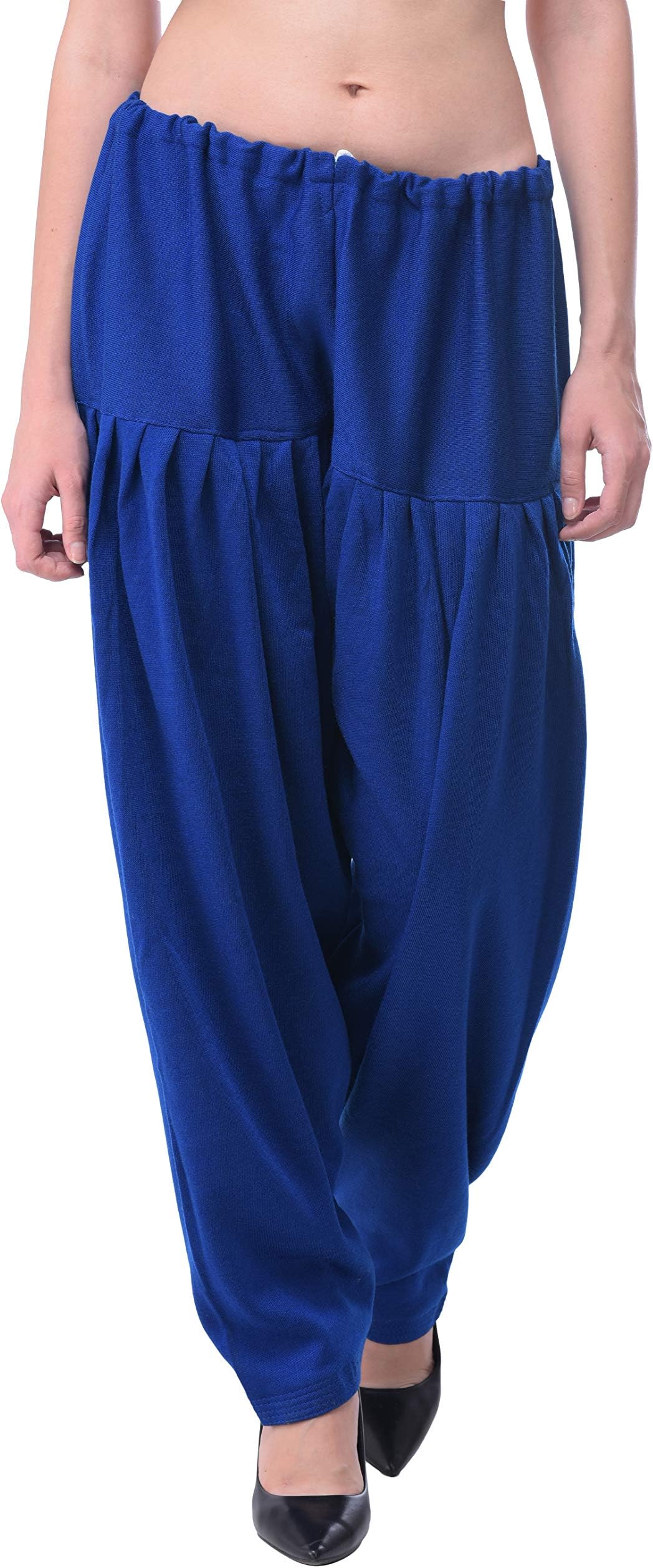 TRIFON Women's Winter Wear Pure Woolen Full Patiala Salwar|Dhoti|Plazo|Pants_Size-Small to 2XLarge