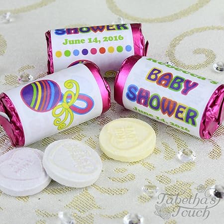 personalised love hearts baby shower