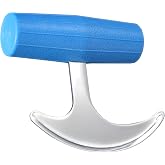 Rehabilitation Advantage T Grip Rocker Cutting Utensil with Blue Handle
