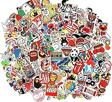 Cool Sticker 100pcs Random Music Film Vinyl Skateboard Guitar Travel Case Sticker Door Laptop Luggage Car Bike Bicycle...