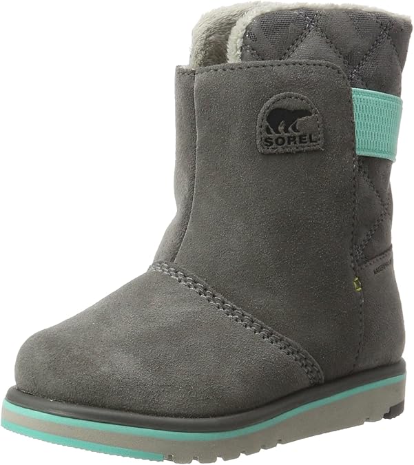 Sorel Girls’ Children's Rylee Camo Snow Boots, Grey (Quarry/Dolphin