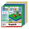Brickyard Building Blocks Baseplates, Large Thick Base Plates for Building Bricks, for Activity Table or Displaying Toys