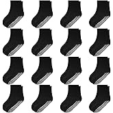 HYCLES Kid Grip Socks, 16 Pairs Non Slip Toddler Socks Sticky Boy Girl Sock for 0-7T Toddlers Baby