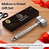 Gourmet Easy Stainless Steel Meat Tenderizer Dual-Sided Mallet 13 oz view 6