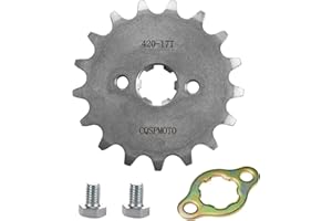 CQSPMOTO 420-17T 17mm Motorcycle Front Engine Sprocket Replacement for 50cc 70cc 90cc 110cc 125cc 140cc 160cc Lifan Loncin Lifan Zongshen Roketa Coolster Sunl Dirt Bike Chinese ATVs Go Kart Sprocket