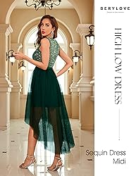 BeryLove Homecoming Dresses for Teens Sequin