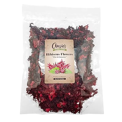 All Natural Hibiscus Flowers 1lb (16oz) | Whole Flowers and Petals | Perfect for Iced or Hot Tea | Flor de Jamaica