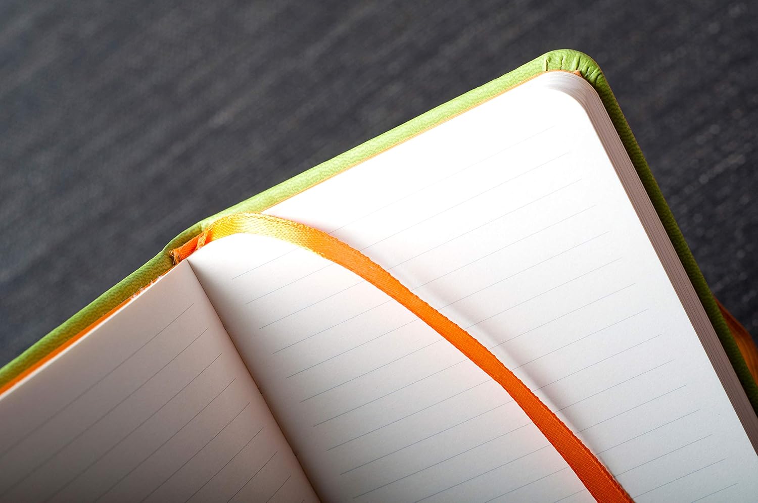 RHODIA 117509C, Iris Soft Notebook, 19x25 cm, Lined, 160 pages, Clairefontaine Ivory Paper 90 g/m, Bookmark, Elastic Closure - Image 4