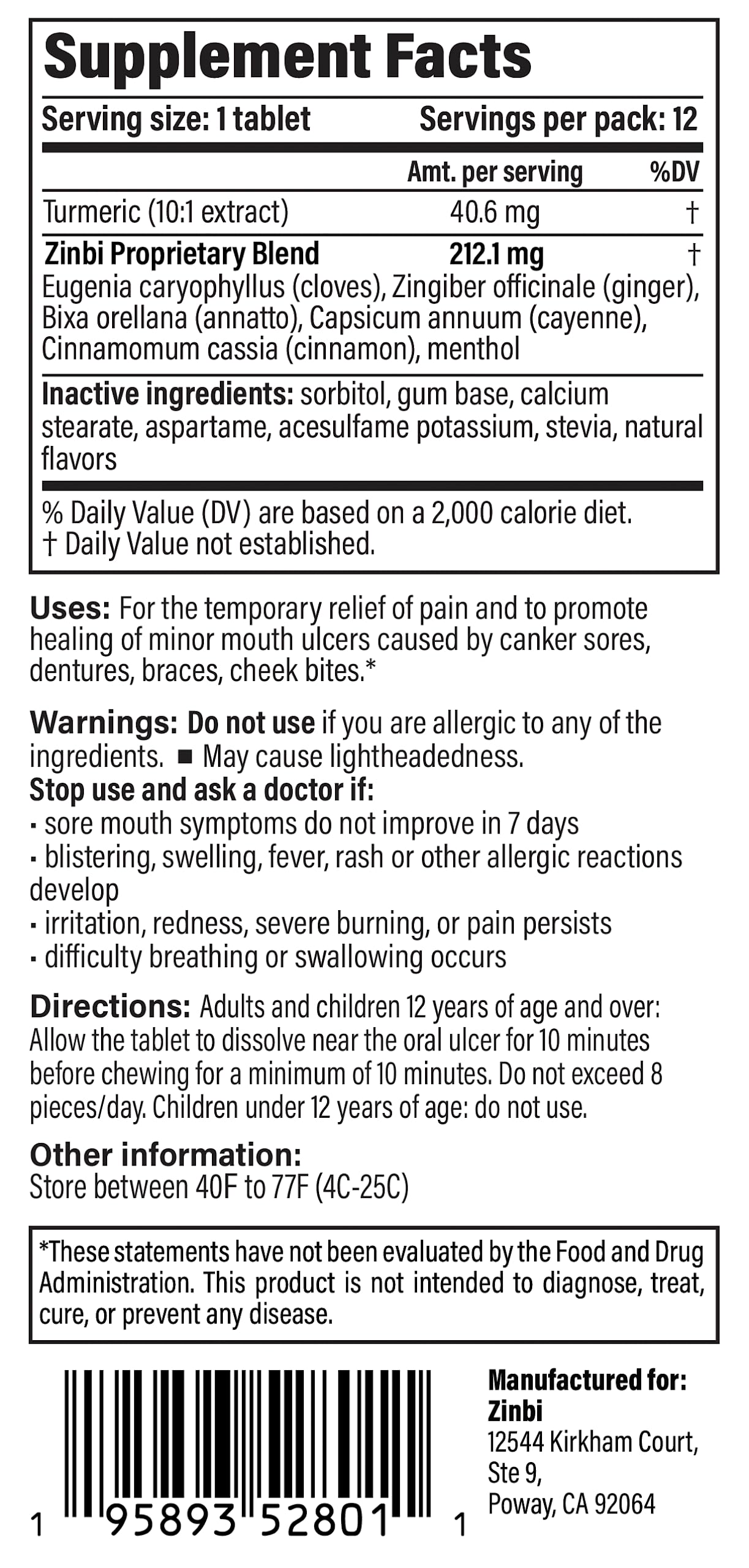 Mua Canker Sore Treatment Chewing Gum, Mouth Sores Treatment, Natural Canker Sore Treatment