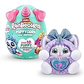 Rainbocorns Puppycorn Surprise Series 3 (Husky) by ZURU, Collectible Plush Stuffed Animal, Surprise Egg, Sticker Pack, Slime,