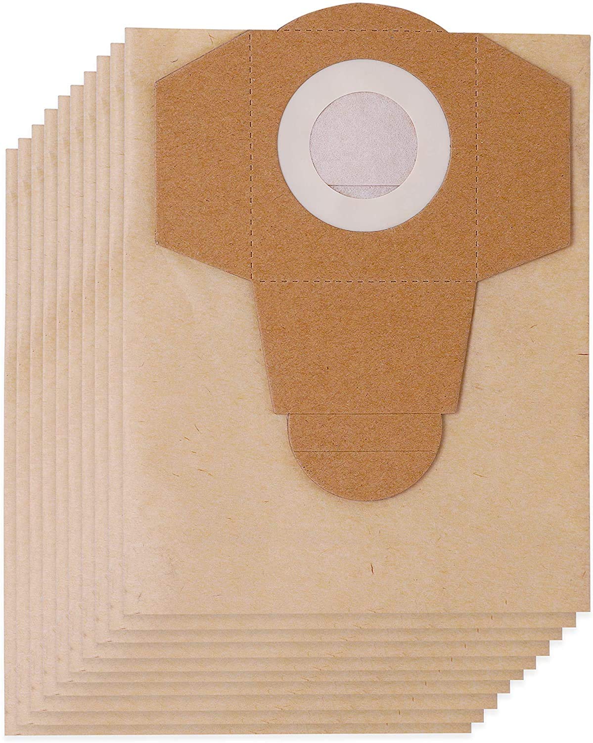 KEEPOW 10 Pack Hoover Bags 12L for Einhell TC-VC 1820 1820S 1930S, TE-VC 2230, Wet and Dry Vacuum Bags for Einhell Vacuum Cleaner, Dust Bag