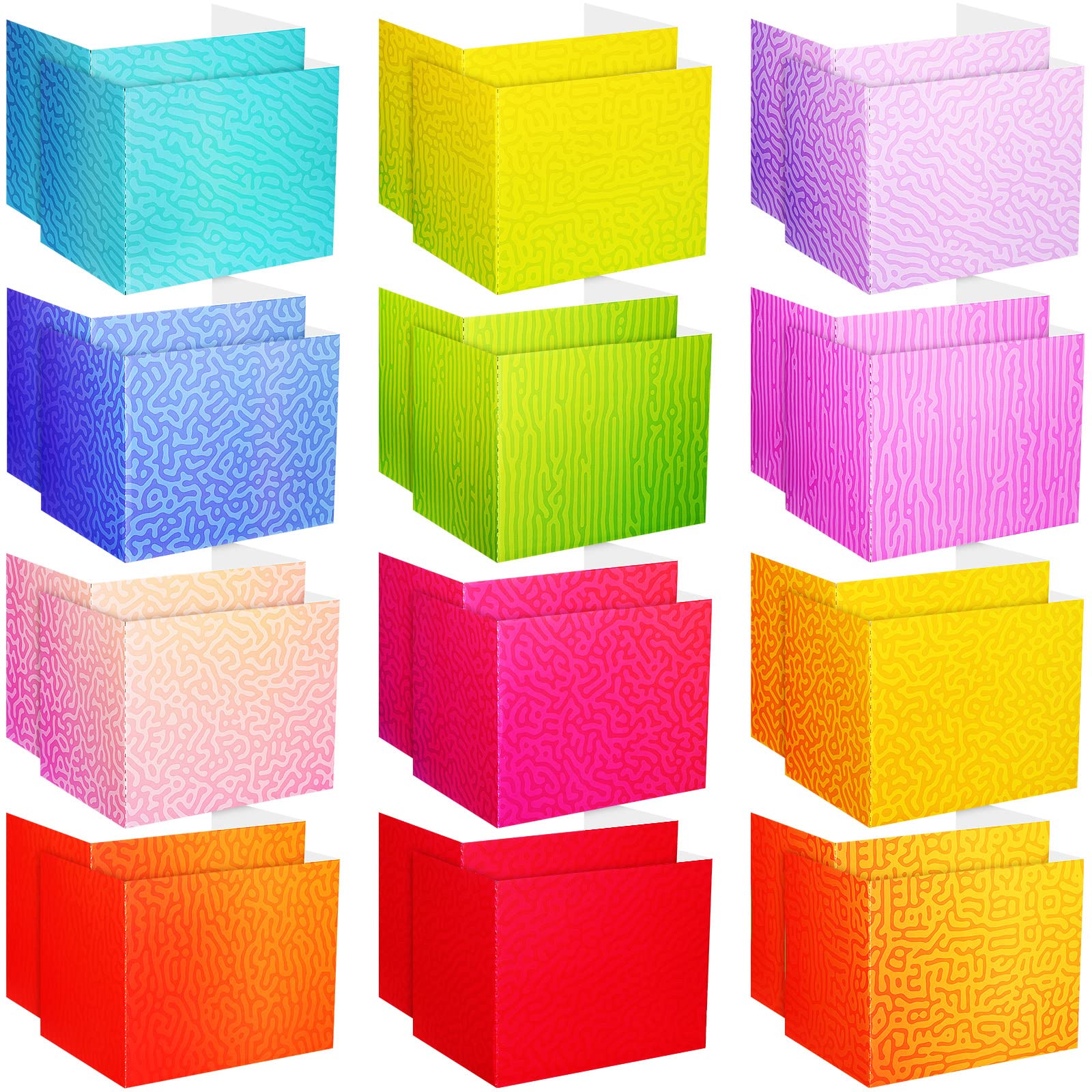 Photo 1 of SATINIOR 24 Pcs Desk Dividers for Students, 12 Colors Testing Dividers Privacy Folders for Classroom Must Have Bulk, Study Panel for School Teacher Student Study Supplies(Swirl Style)