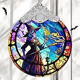 Christmas Ornament, Stained Glass Ornament, Christmas Decorations for Tree, Holiday Ornament, Unique Gift Idea - Magic Witch