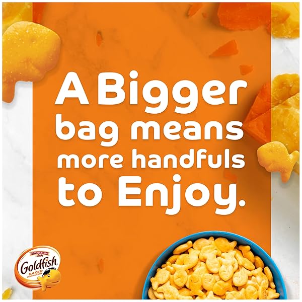 GOLDFISH CHEDDAR CHEESE CRACKERS, 10 OZ BAG