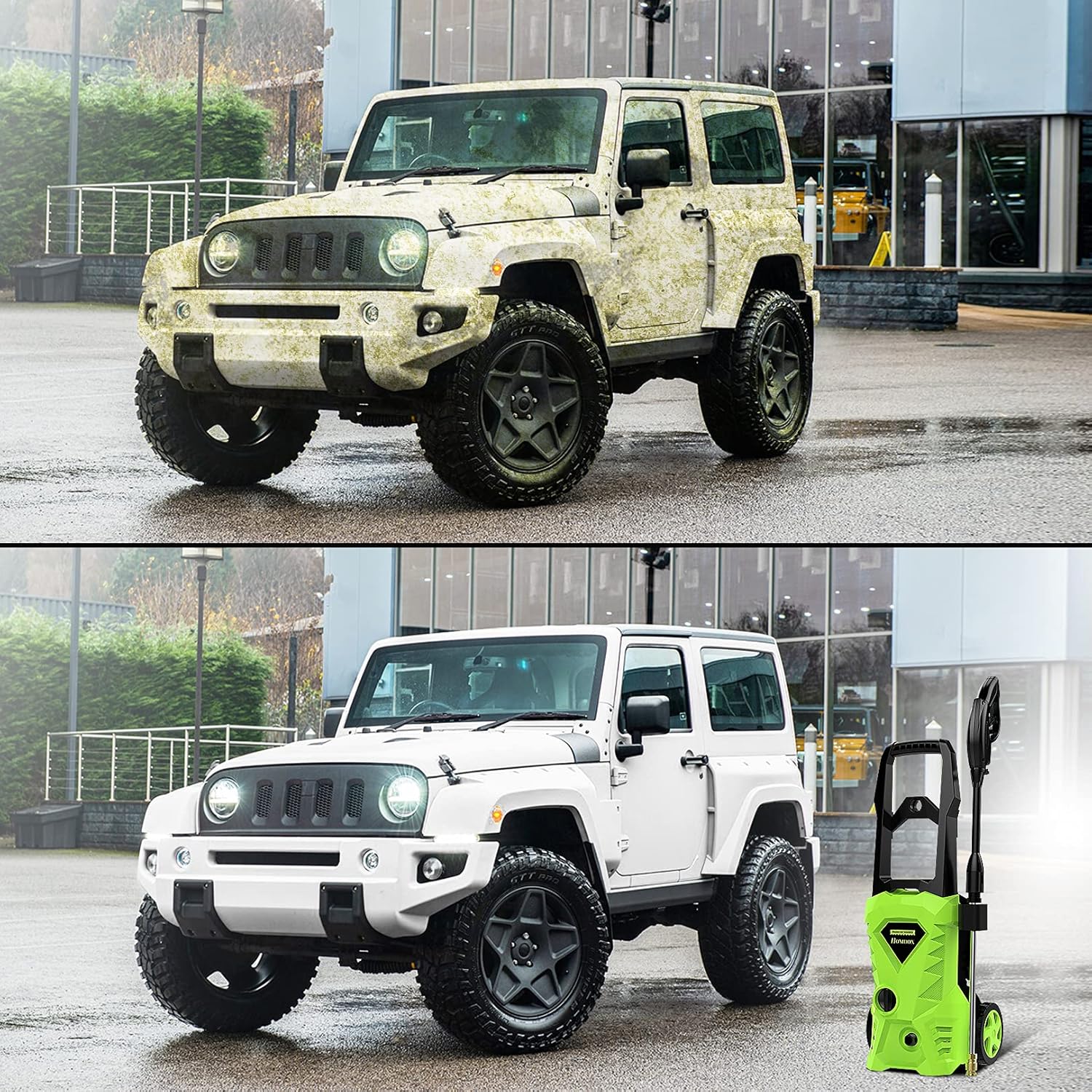 Pressure Washer, Homdox Power Washer 2500PSI Electric High Pressure Washer 1600W Professional Car Washer Cleaner Machine with Hose, 4 Nozzles for Patio Garden Yard Vehicle : Garden & Outdoor
