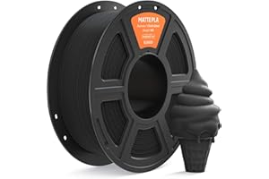 ELEGOO PLA Matte 1.75 mm Black 1KG,3D Printer Filament with High Precision,Plastic Spool Fits for Most FDM 3D Printers