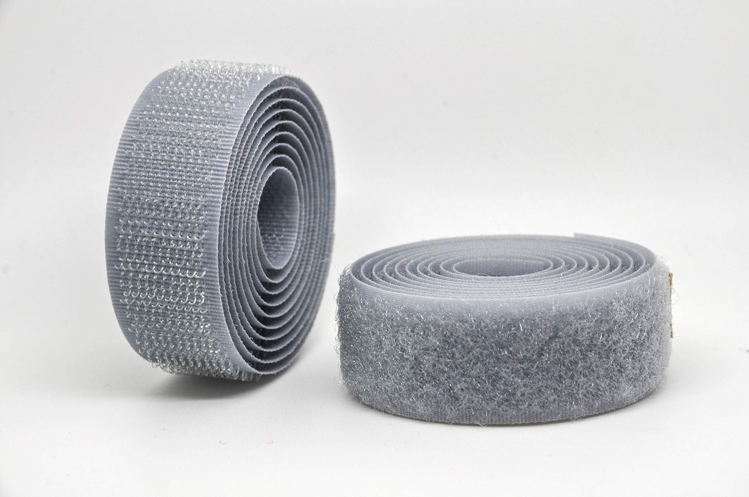 Silver Grey16mm Sew-on Hook & Loop Tape Alfatex® Brand supplied by the Velcro Companies - Various Lengths (Length: 2m)