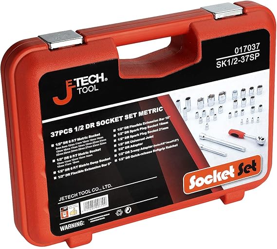 Professional Grade Half Inch Metric Sockets with selected Accessories