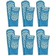 GBM Secure Step Double-Sided Tread Non Slip Safety Socks, 6 Pair