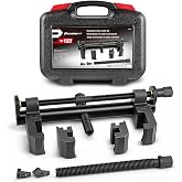 Powerbuilt Universal Pulley Puller Kit, Serpentine Pulley Tool - 648443 | Universal pulley puller kit removes serpentine pulleys for engine and drivetrain service with storage case.