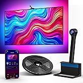 Ailofy TV Backlight with Camera, 12.5ft LED Strip Lights Behind The Monitor, Sync to 55-65 inch TVs Screen, Movie Game Mode, Color Changing TV Lights, Work with Alexa&Google Assistant, App Control