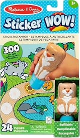 Melissa & Doug Sticker WOW Stamper & Activity Pad Bunny 3+ FSC Certified view 1