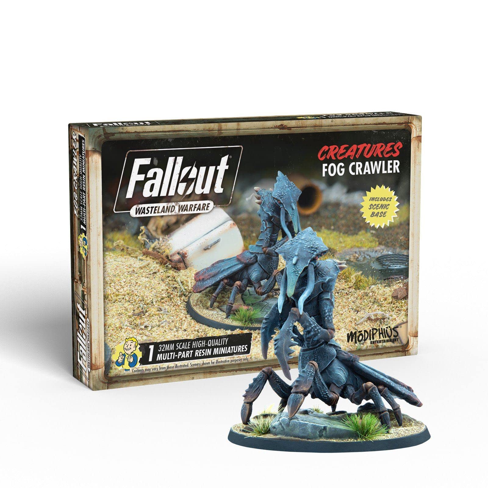 Modiphius Entertainment Fallout Wasteland Warfare Creatures Fog Crawler Miniatures Set