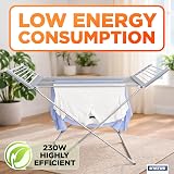 Status 230W Heated Winged Clothes Airer, Foldable Aluminium Drying Rack view 6